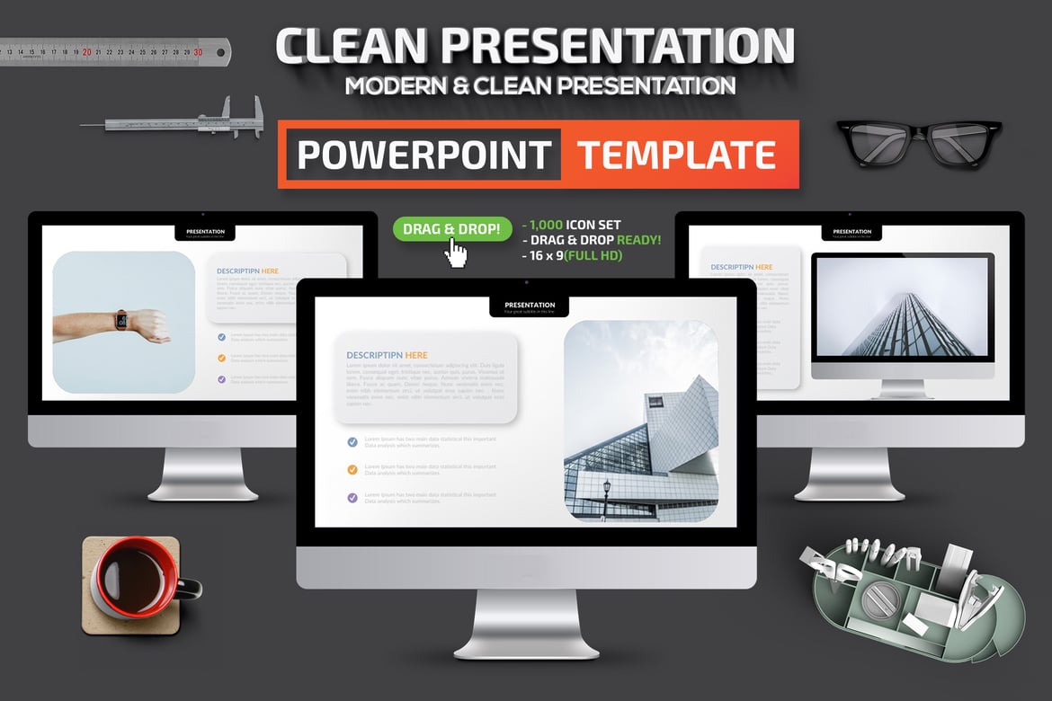 Template Presentasi Powerpoint Modern dan Bersih