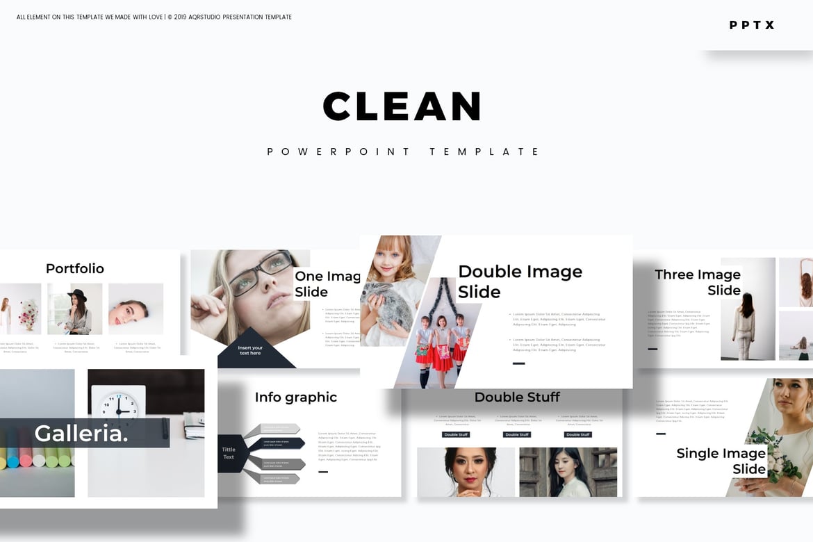 Template PowerPoint Bersih dan Profesional