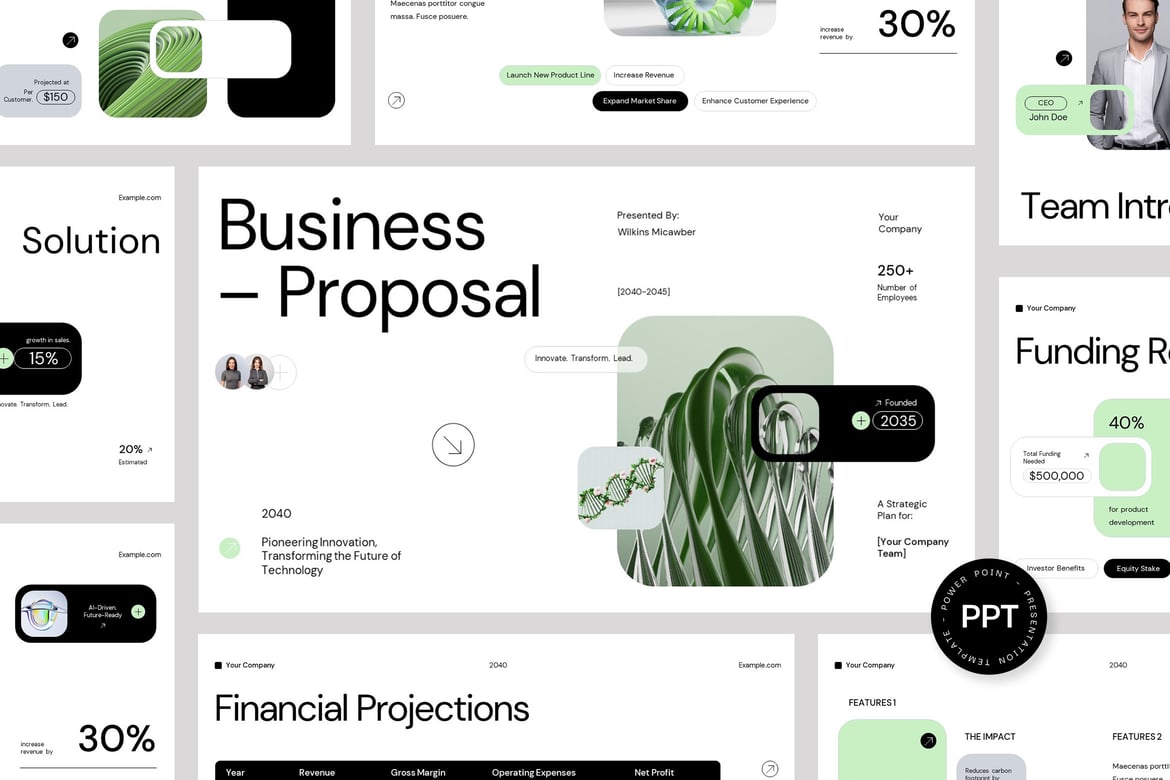 Template Presentasi Proposal Bisnis Teknologi yang Profesional dan Menarik