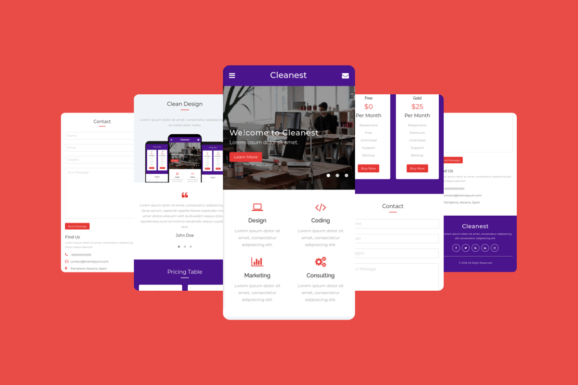 Template Web Cleanest – Solusi Ideal untuk Setiap Kebutuhan Anda