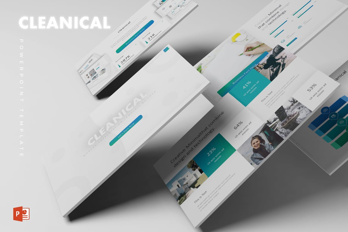 Template Powerpoint Cleanical untuk Presentasi Profesional
