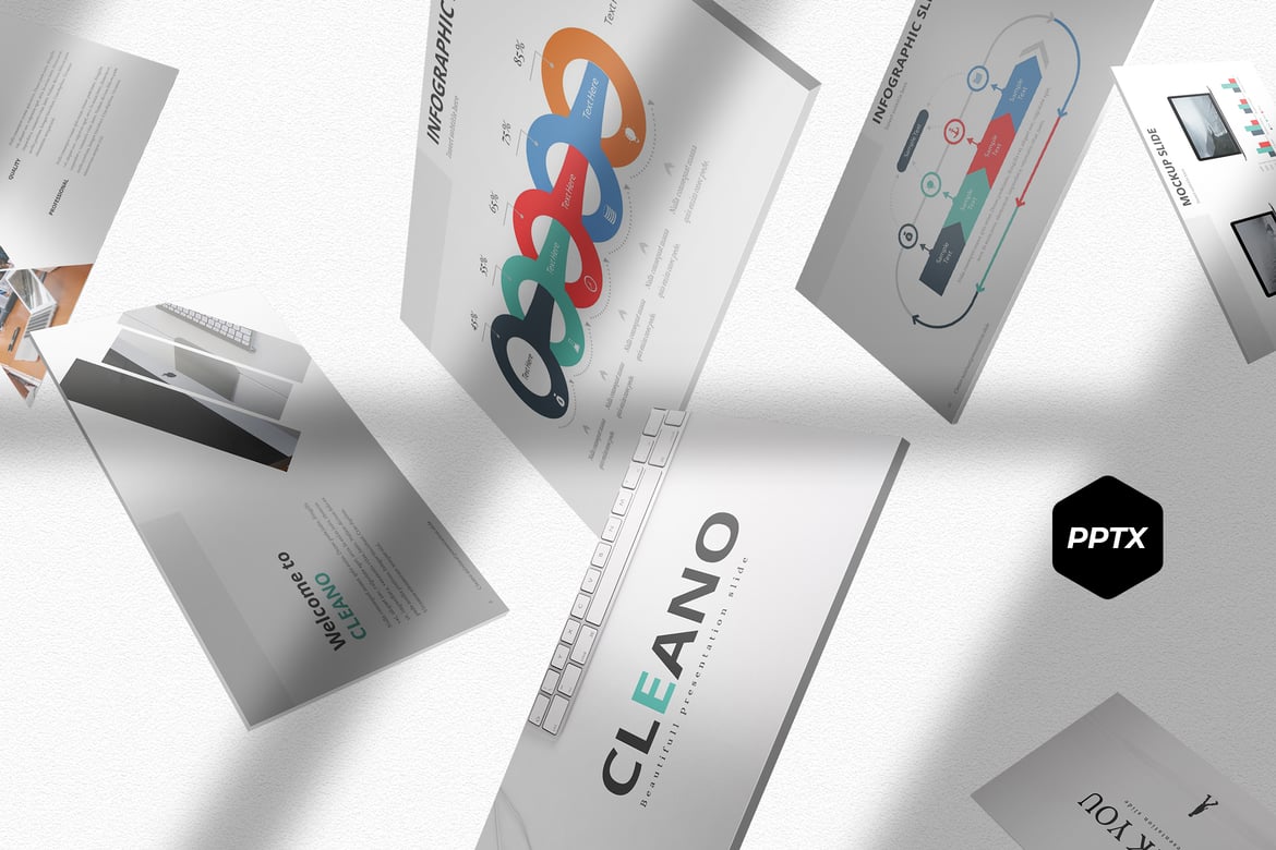 Cleano - Template PowerPoint Serbaguna dan Menarik