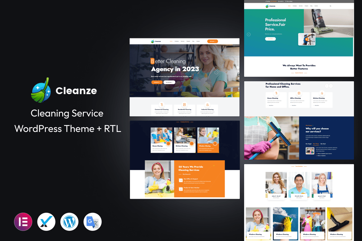 Tema WordPress Cleanze - Solusi Cerdas untuk Layanan Kebersihan Anda