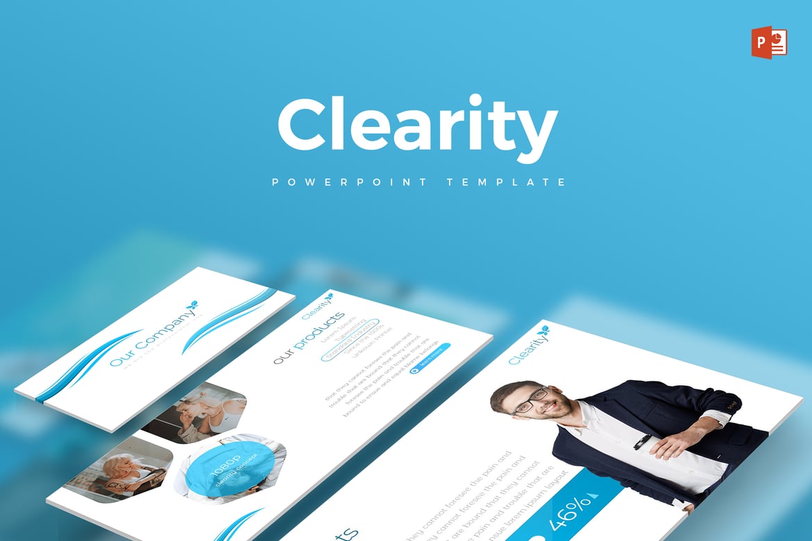 Template PowerPoint Clearity - Solusi Presentasi Profesional Anda