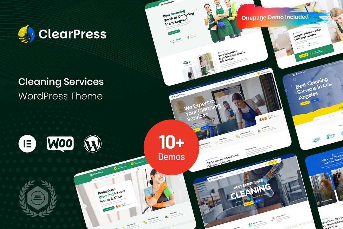 Tema WordPress ClearPress - Solusi Cerdas untuk Layanan Kebersihan