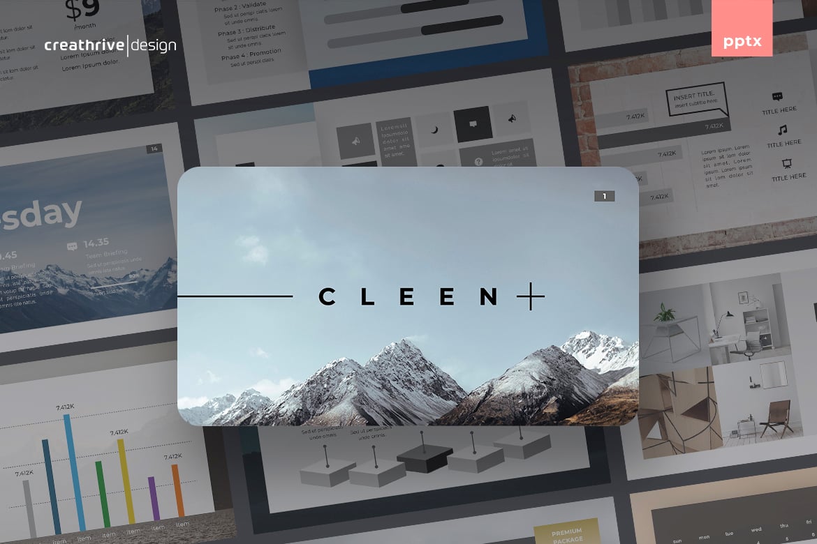 Template PowerPoint Cleen yang Modern dan Profesional