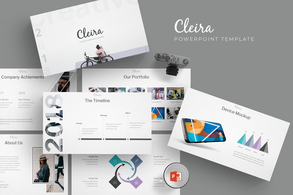 Cleira - Template Powerpoint Profesional untuk Presentasi Menarik