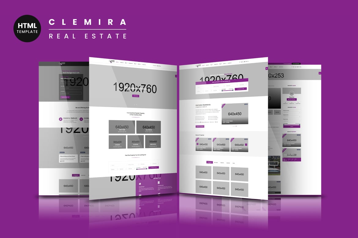 Clemira - Template Website Real Estate Responsif yang Menawan