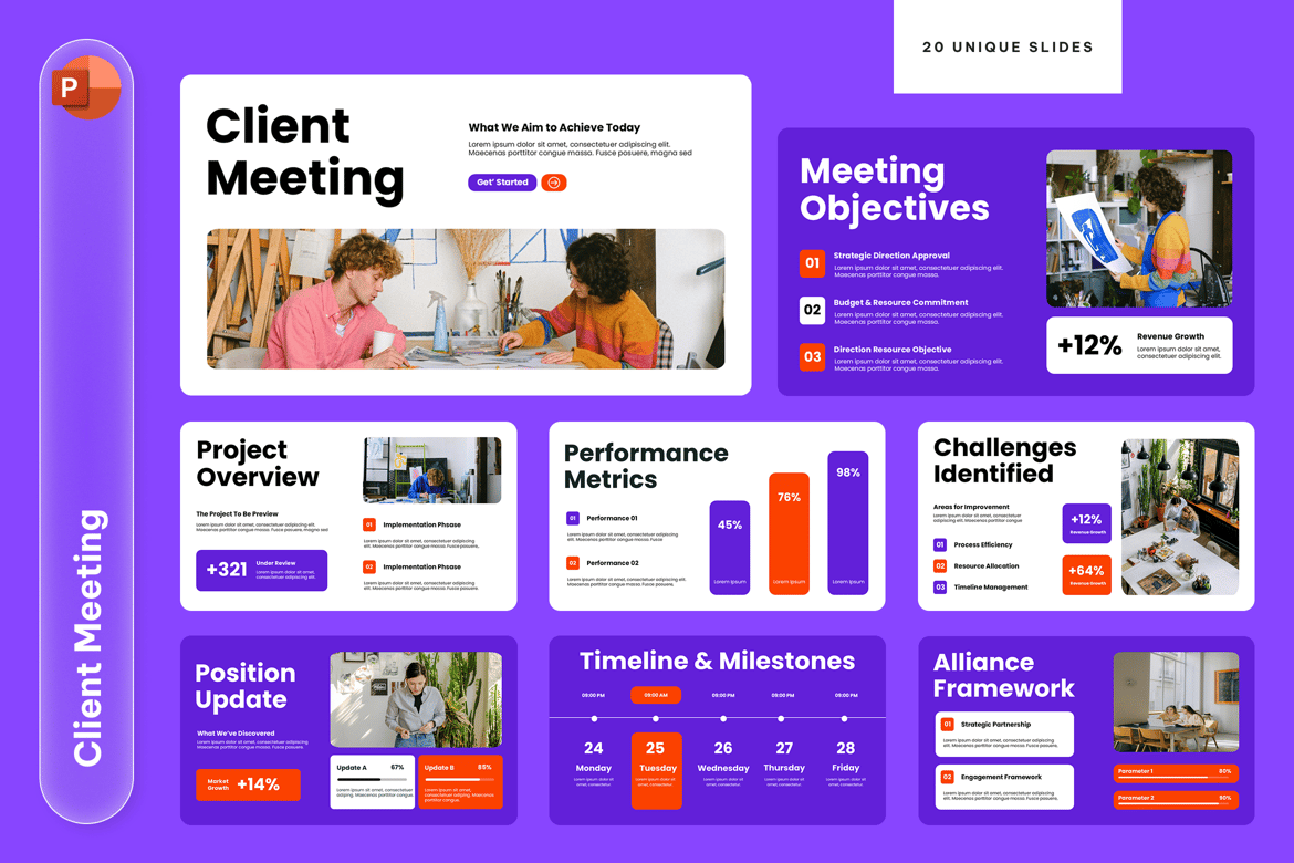 Template Presentasi PowerPoint untuk Pertemuan Klien yang Efektif