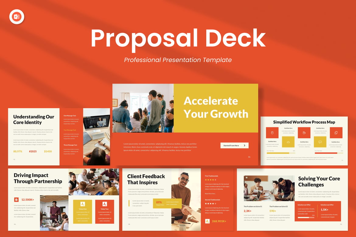 Template Presentasi Proposal Klien Profesional PowerPoint