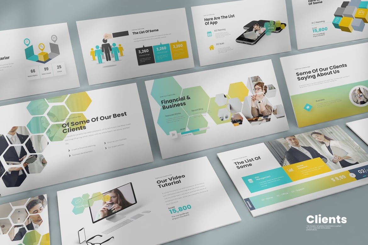 Template Presentasi PowerPoint Klien yang Menawan dan Serbaguna