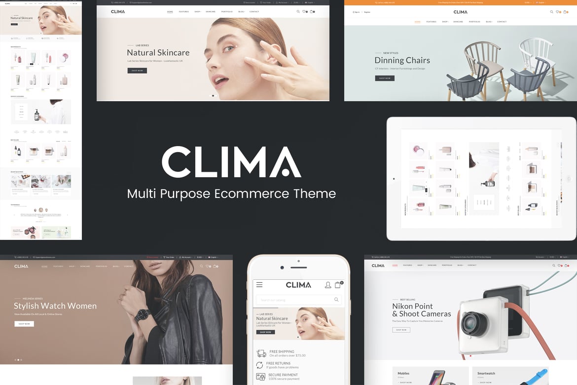 Clima - Tema WordPress WooCommerce Responsif yang Serbaguna