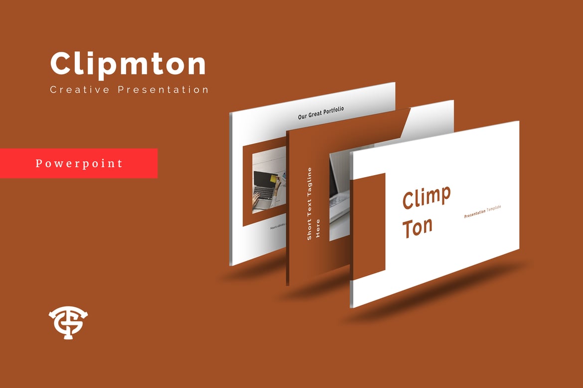 Template PowerPoint Kreatif dan Menarik - Climpton Creative
