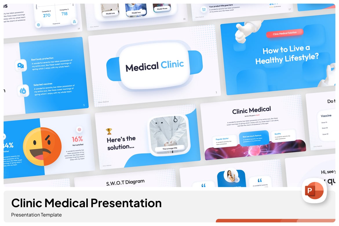 Template Presentasi Klinik Medis - PowerPoint yang Menarik