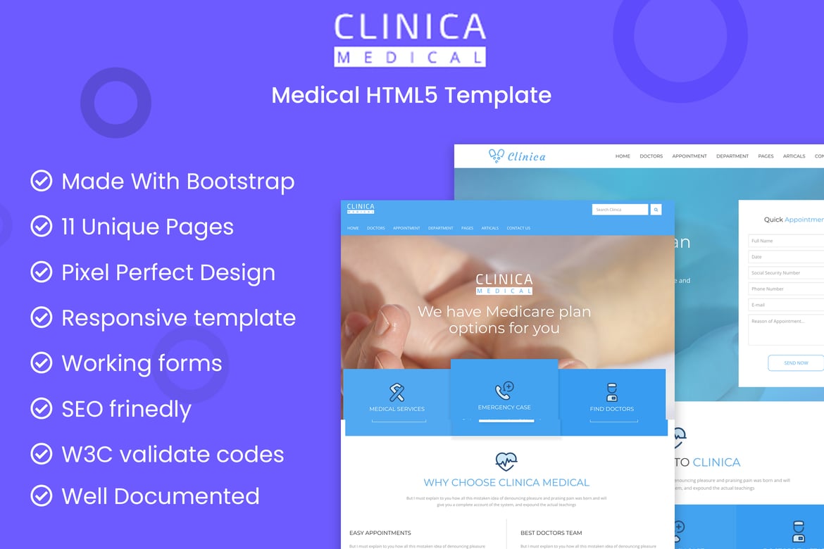 Template Website Medis Clinica: Solusi Modern untuk Klinik Anda