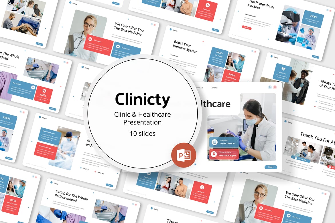 Template Presentasi Klinik dan Kesehatan - Clinicty Powerpoint