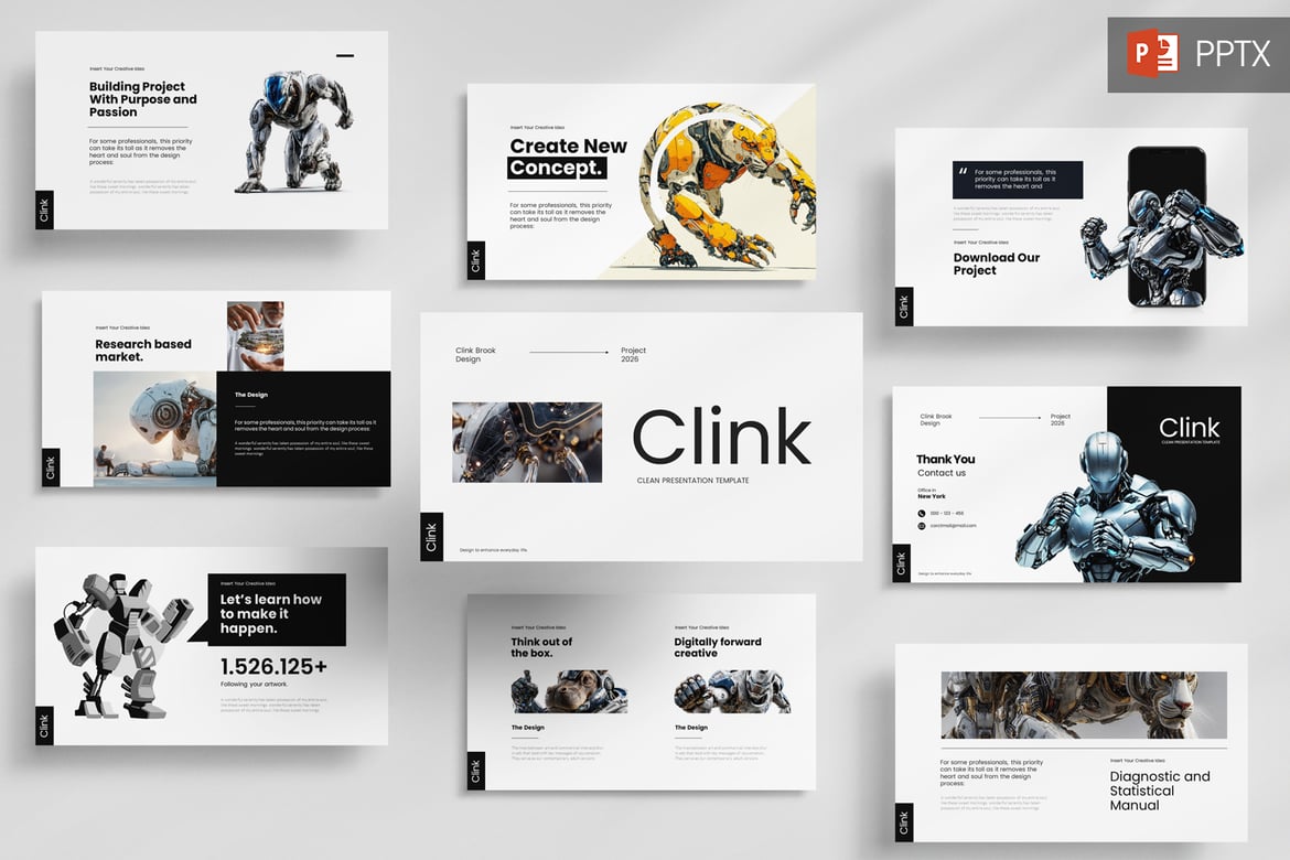 Template Powerpoint Clink yang Menarik dan Multifungsi