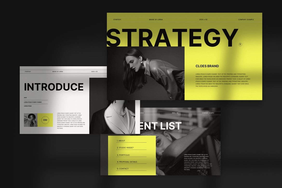 Cloes - Template Presentasi Strategi Merek yang Elegan