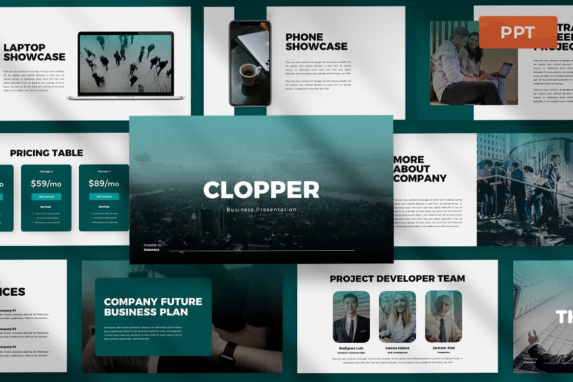 Template Presentasi Clopper - Solusi Kreatif untuk Semua Kebutuhan Anda