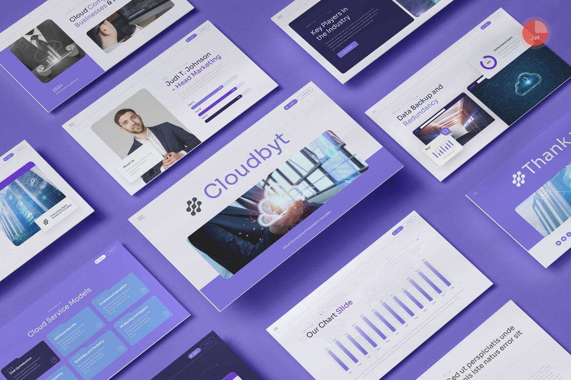 Template Presentasi Cloud Computing yang Menakjubkan