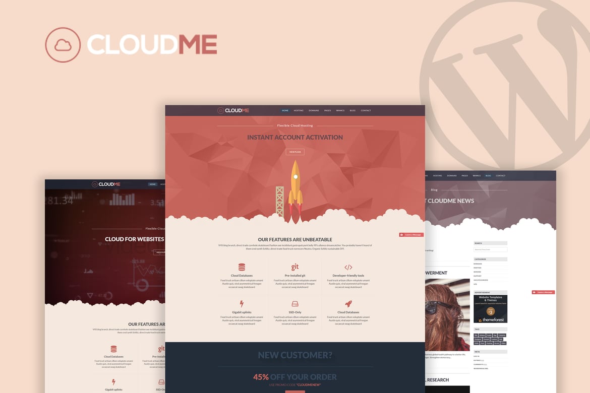 Cloudme Host - Tema WordPress untuk Hosting yang Fleksibel dan Modern