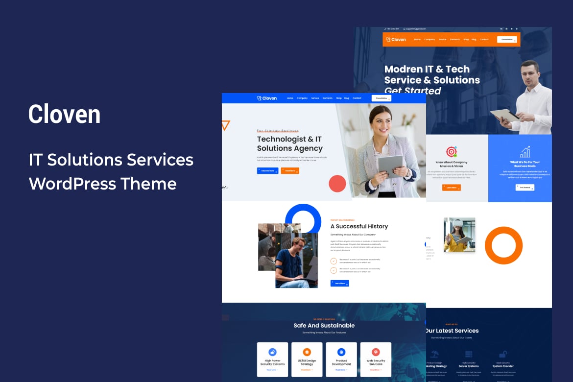Cloven - Tema WordPress Solusi IT yang Menarik dan Profesional
