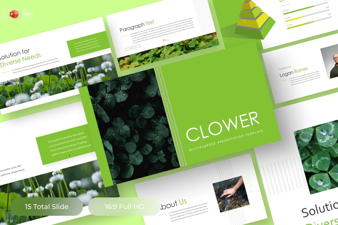 Clower - Template PowerPoint Serbaguna untuk Presentasi Profesional