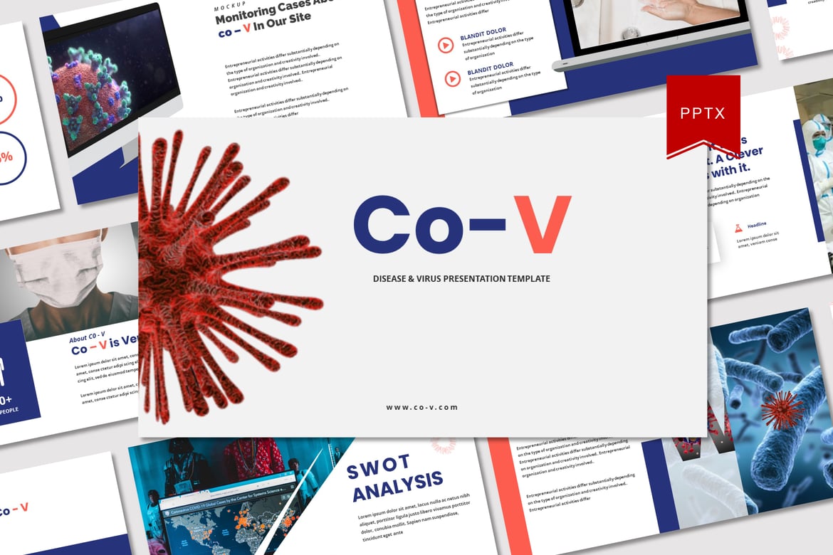 Template Presentasi Medis Co - V yang Menarik dan Profesional