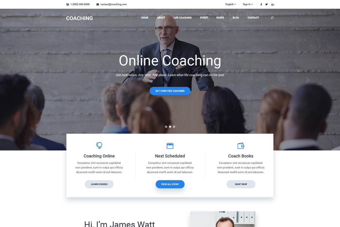 Template Website Coaching | Pembicara & Pelatih Hidup, Pelatih Kesehatan