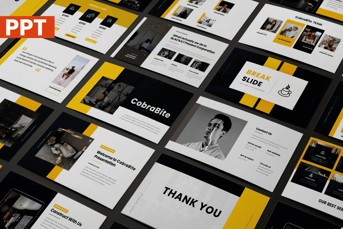 Template Presentasi PowerPoint Cobrabite yang Modern dan Mudah Disesuaikan