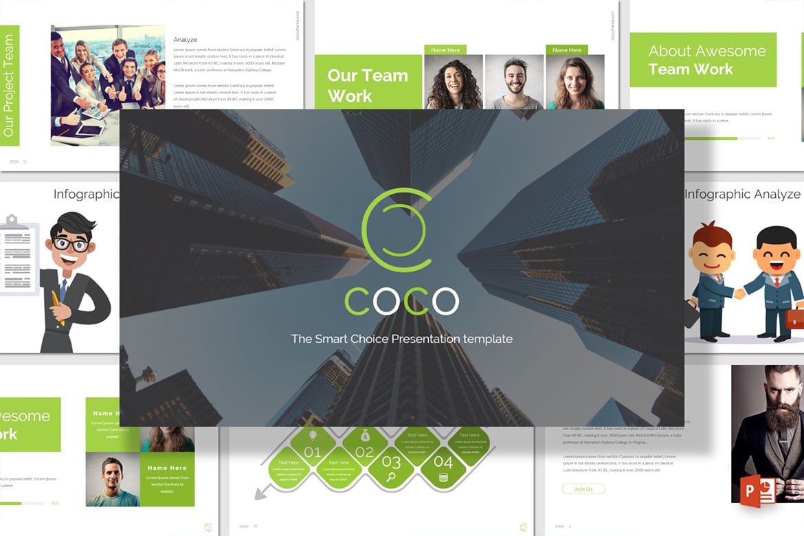 COCO - Template Presentasi PowerPoint Kreatif dan Minimalis