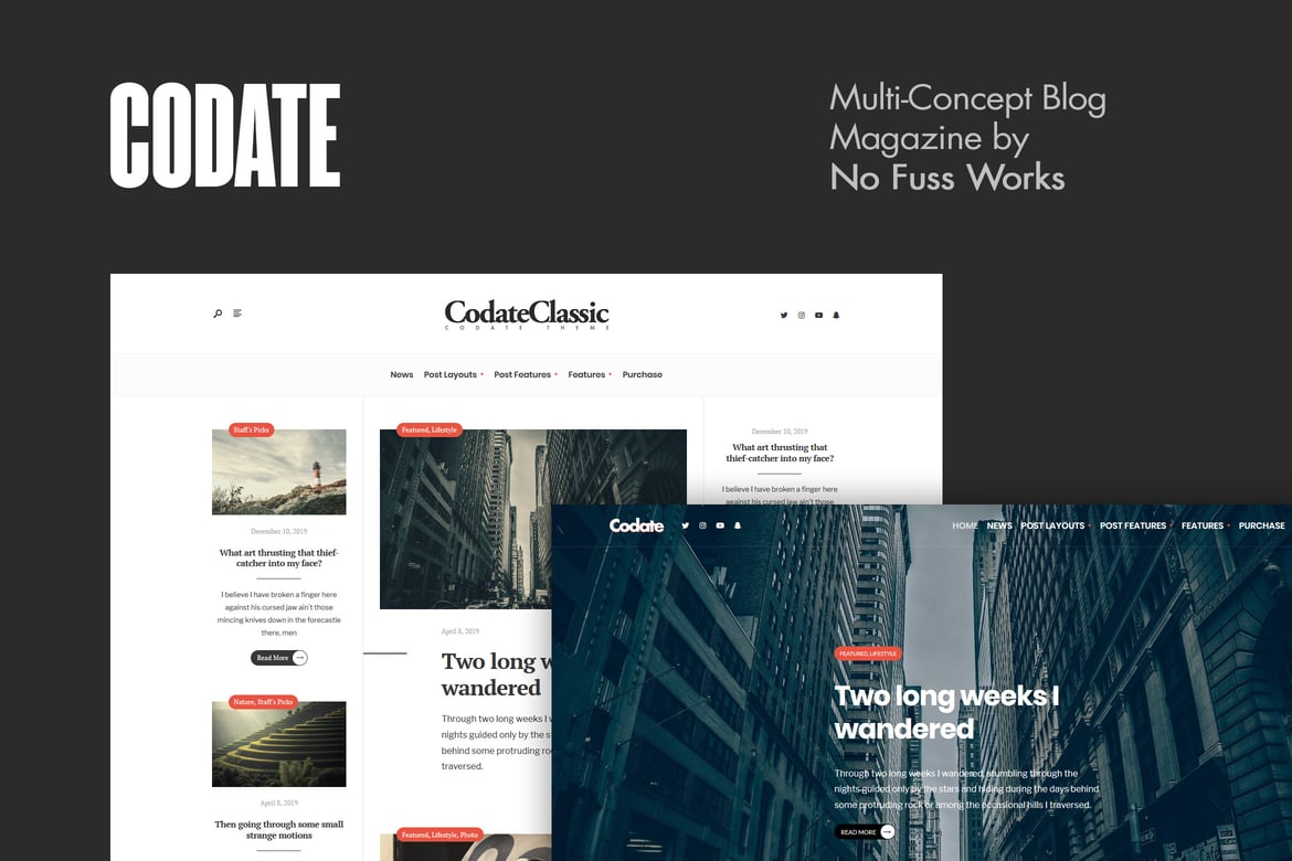 Codate - Tema WordPress Modern untuk Majalah dan Blog Anda