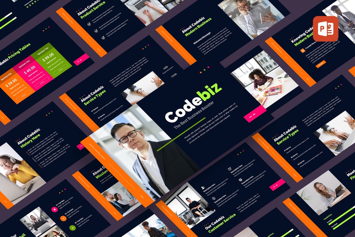 Template Presentasi PowerPoint Modern - Codebiz