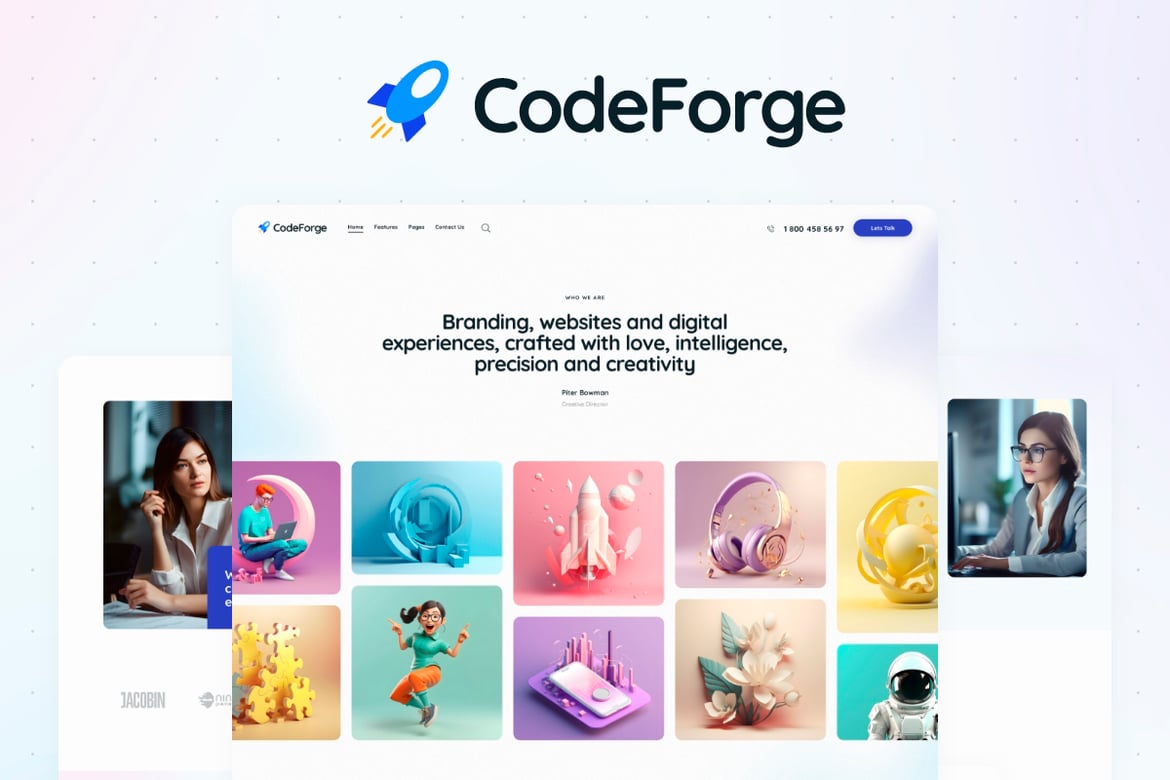 CodeForge: Tema WordPress Modern untuk Bisnis Kreatif Anda