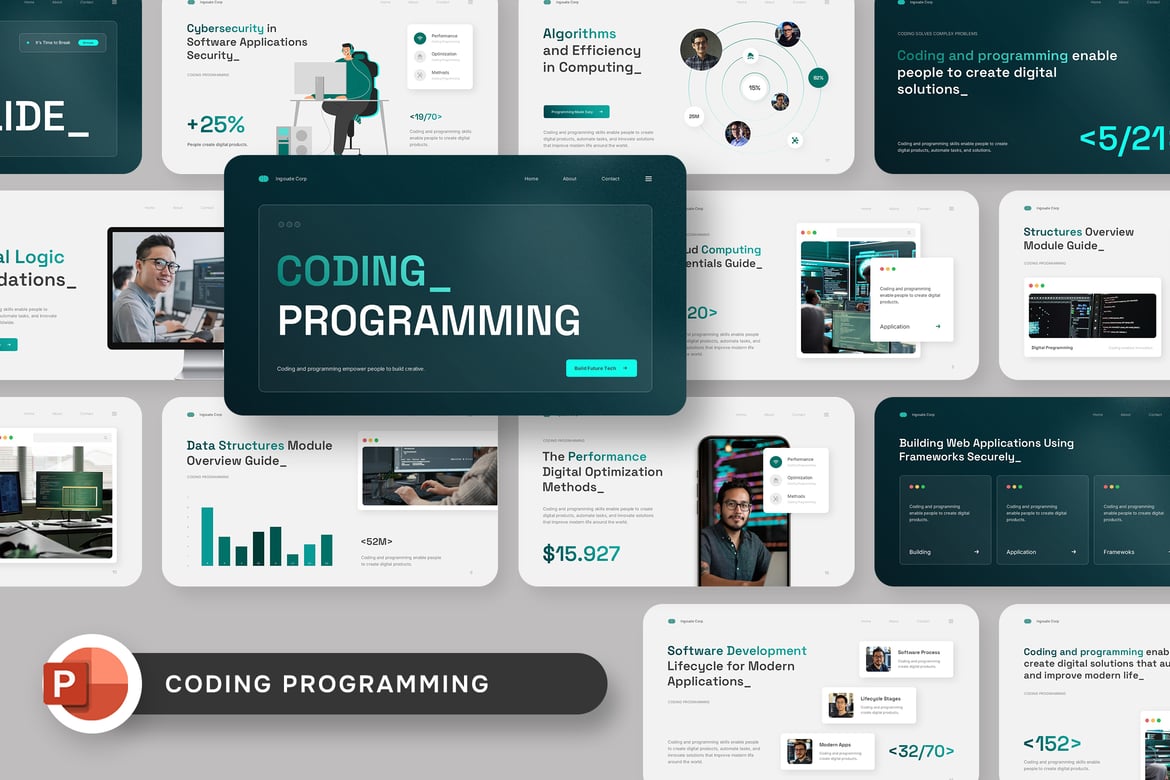 Template Presentasi PowerPoint Pemrograman Modern