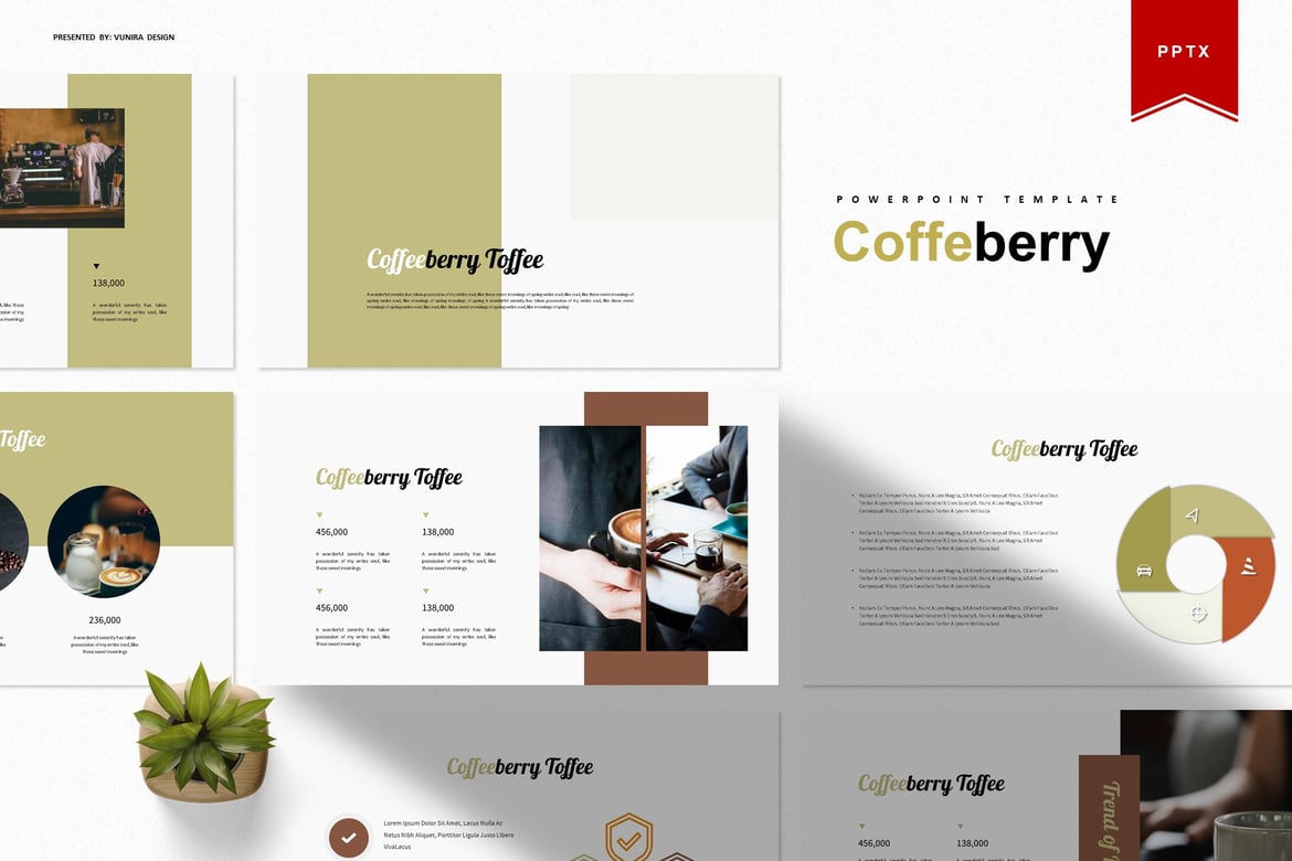Coffeberry | Template Presentasi PowerPoint Menarik