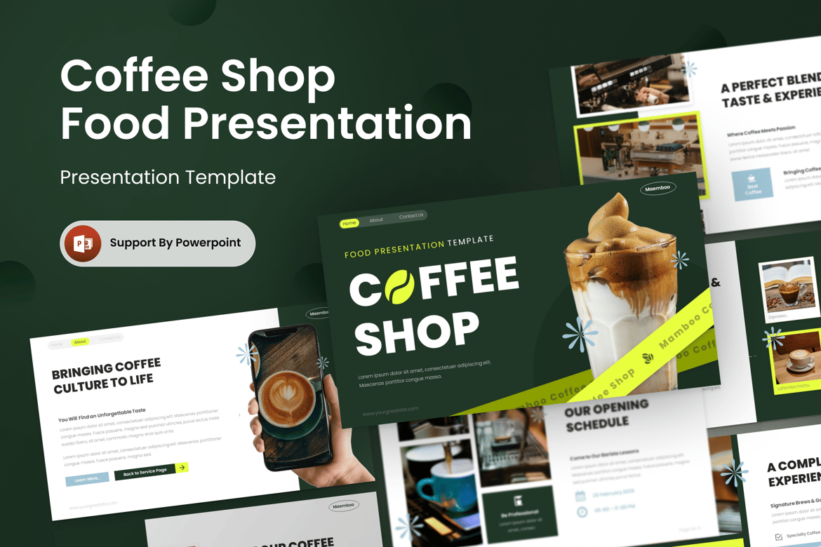 Template Presentasi PowerPoint Kafe: Solusi Profesional untuk Semua Acara