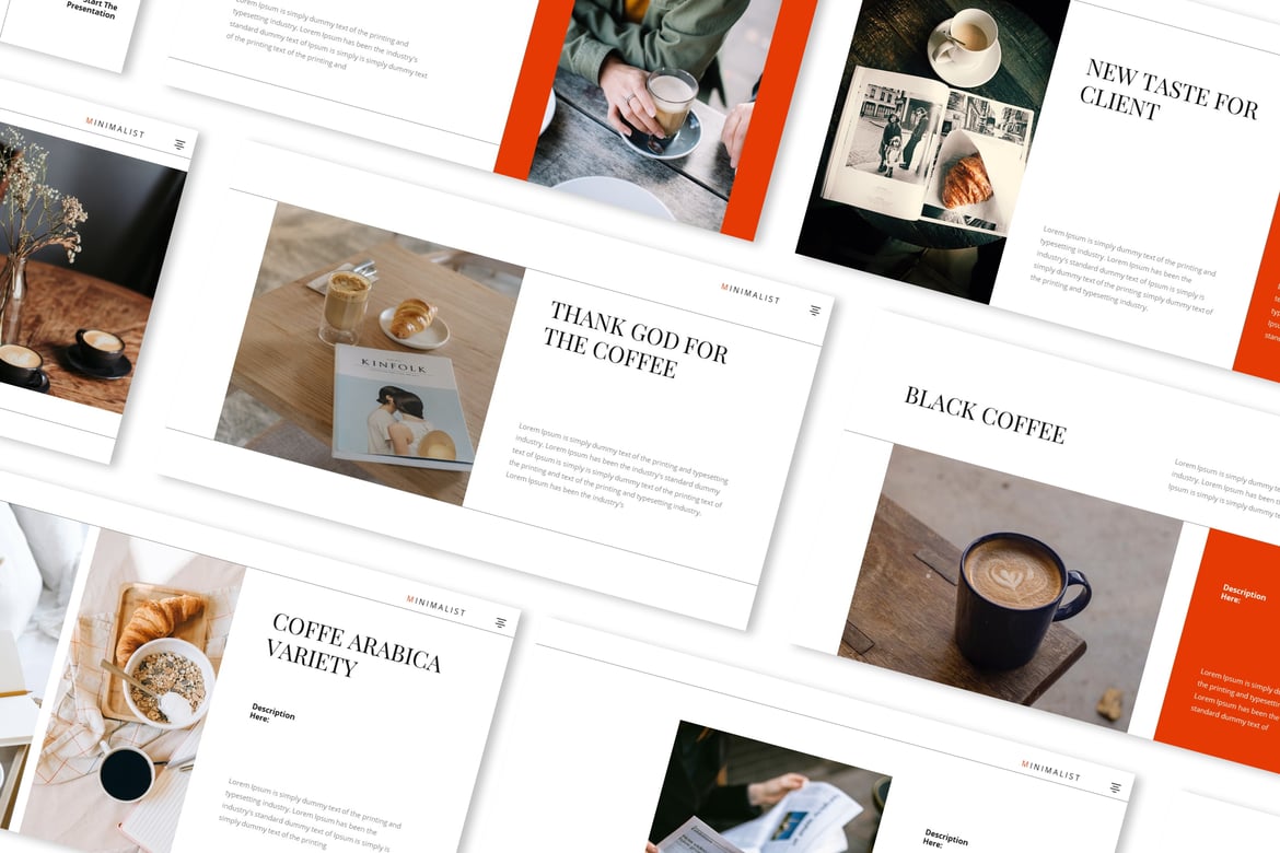 Template Presentasi Powerpoint Cerita Kopi yang Menarik
