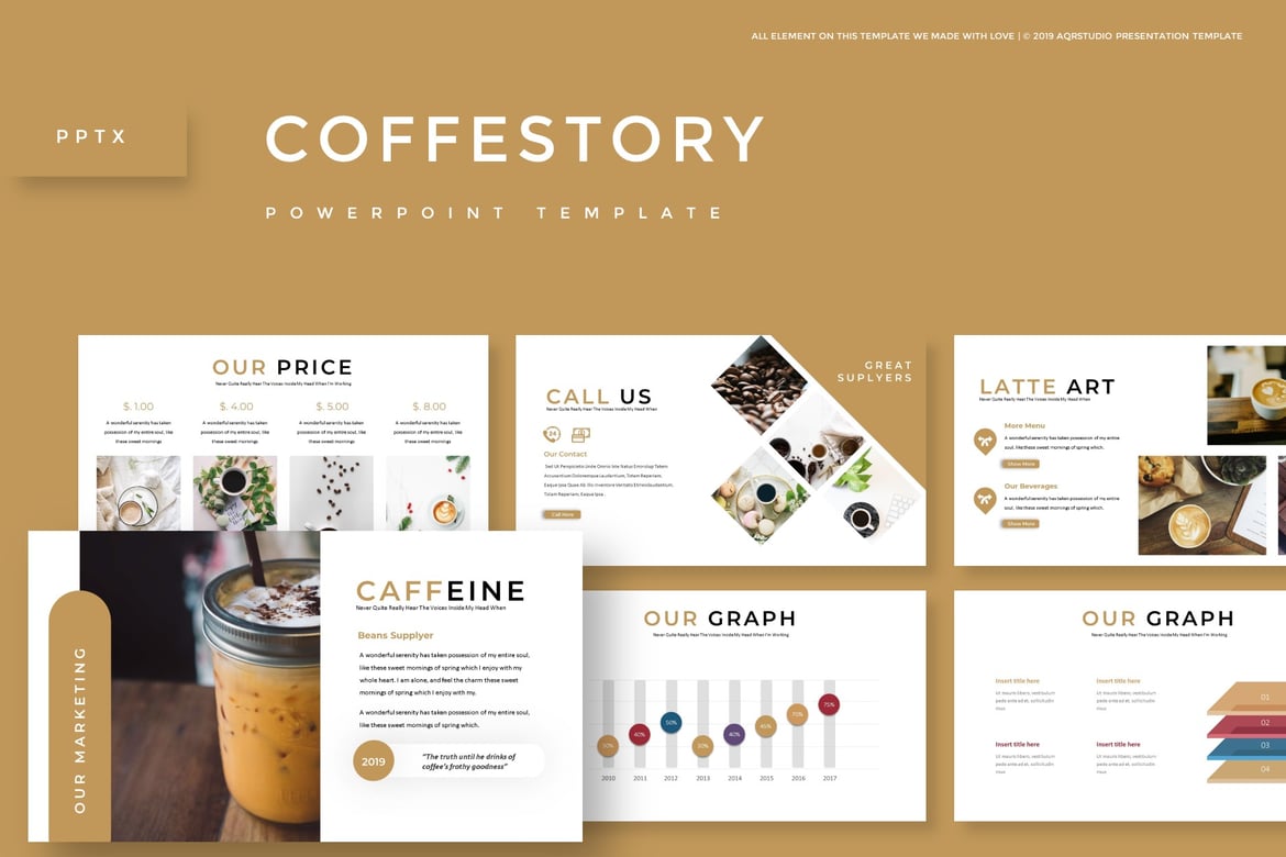 Coffeestory - Template PowerPoint Profesional untuk Segala Kebutuhan