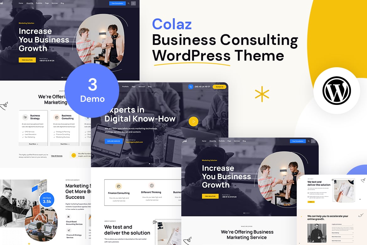 Colaz - Tema WordPress Konsultasi Bisnis Terbaik