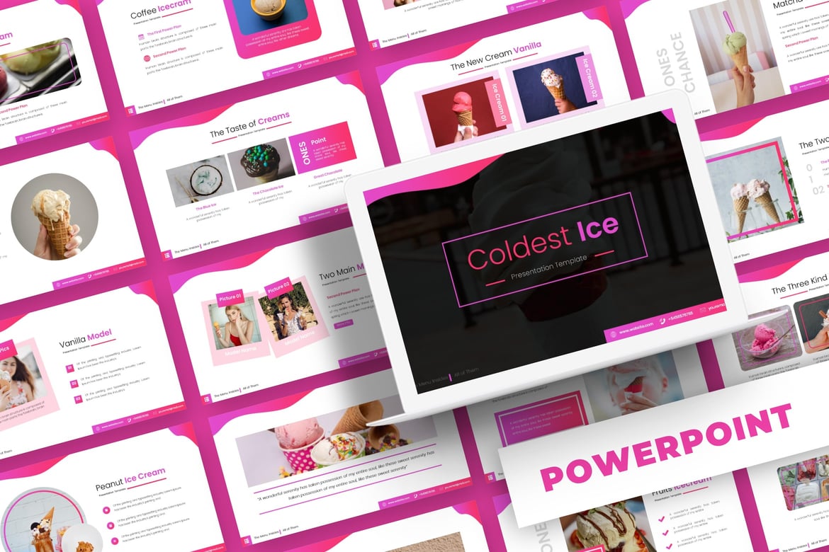 Template Powerpoint Coldest Ice - Solusi Presentasi Kreatif dan Profesional