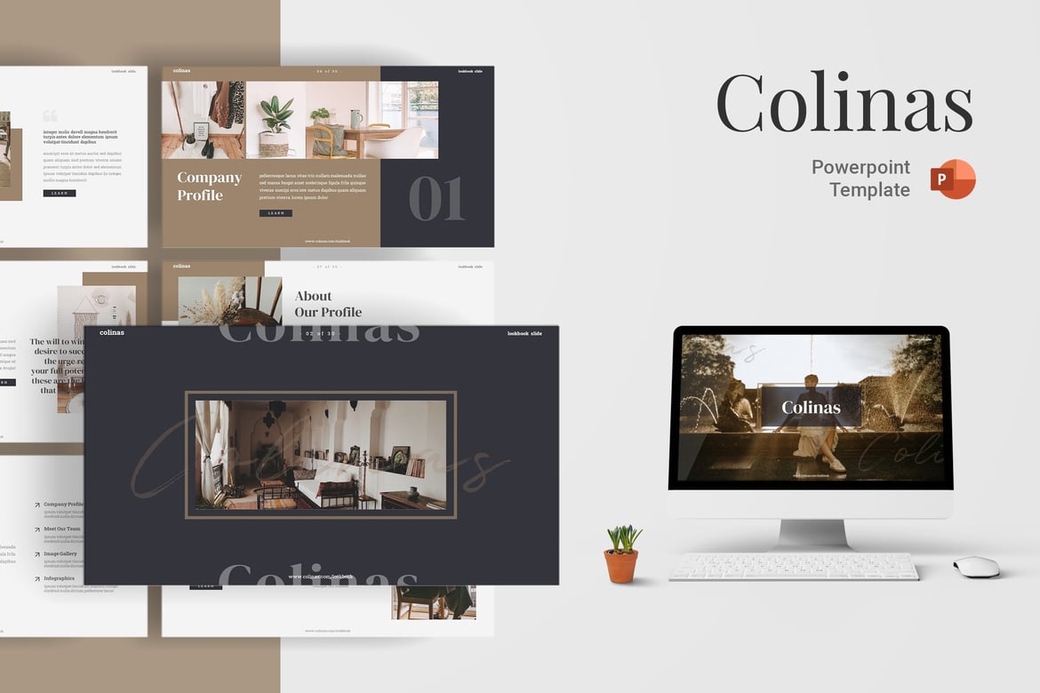 Template PowerPoint Colinas - Solusi Presentasi Kreatif Anda