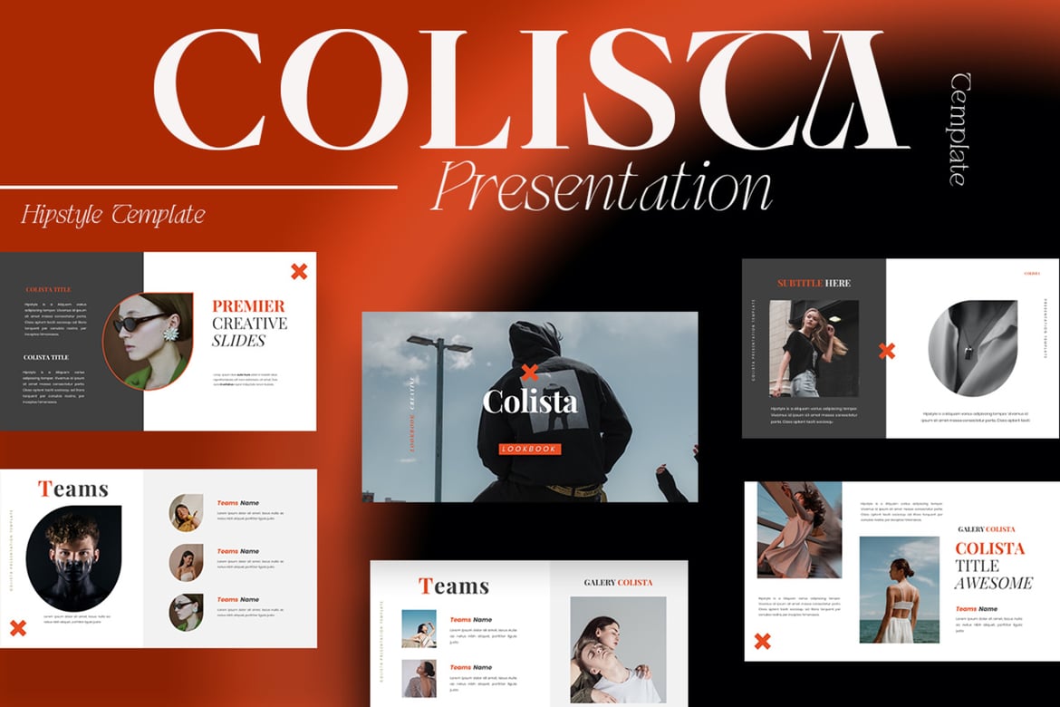 Template Powerpoint Colista yang Modern dan Stylish