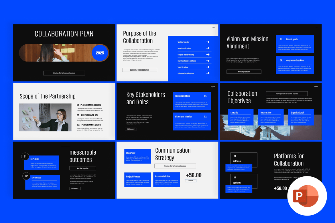 Template Presentasi Rencana Kolaborasi yang Menarik