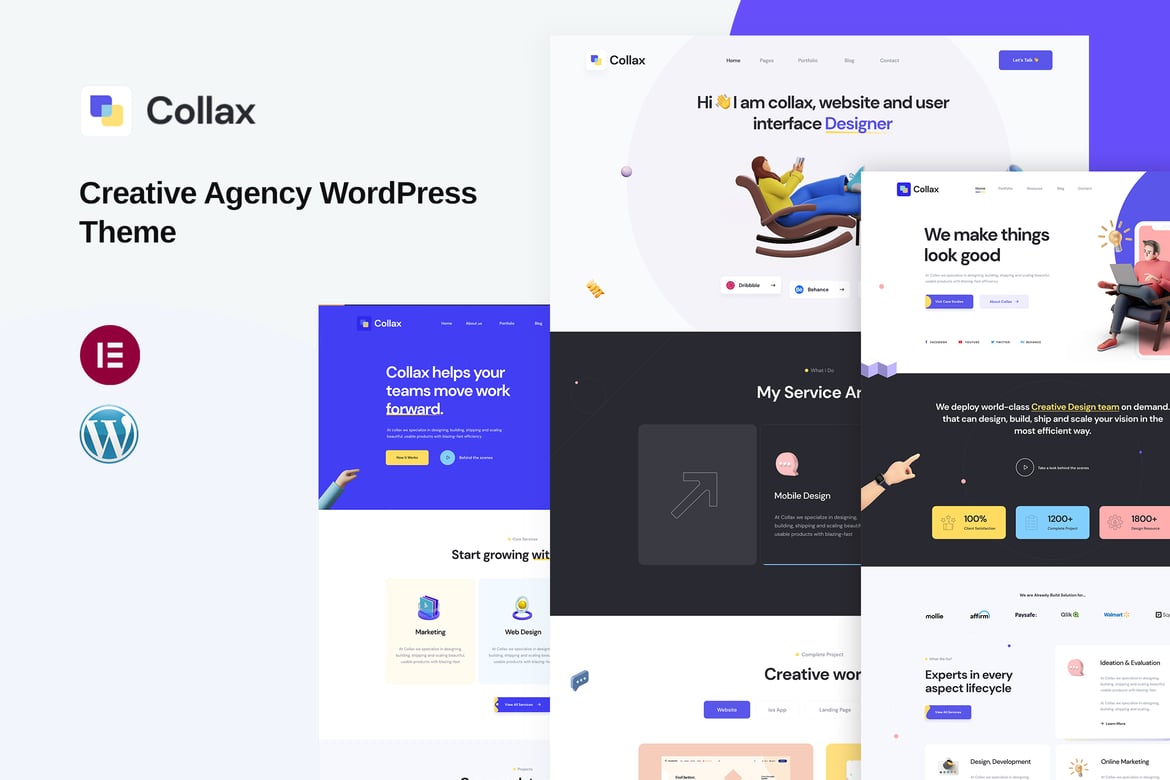 Collax - Tema WordPress Kreatif untuk Agensi