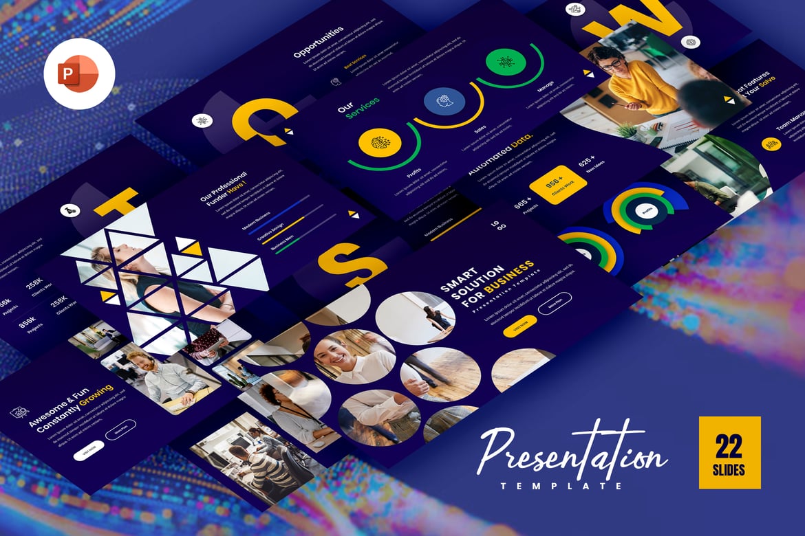Template Presentasi PowerPoint Bisnis yang Menarik dan Profesional