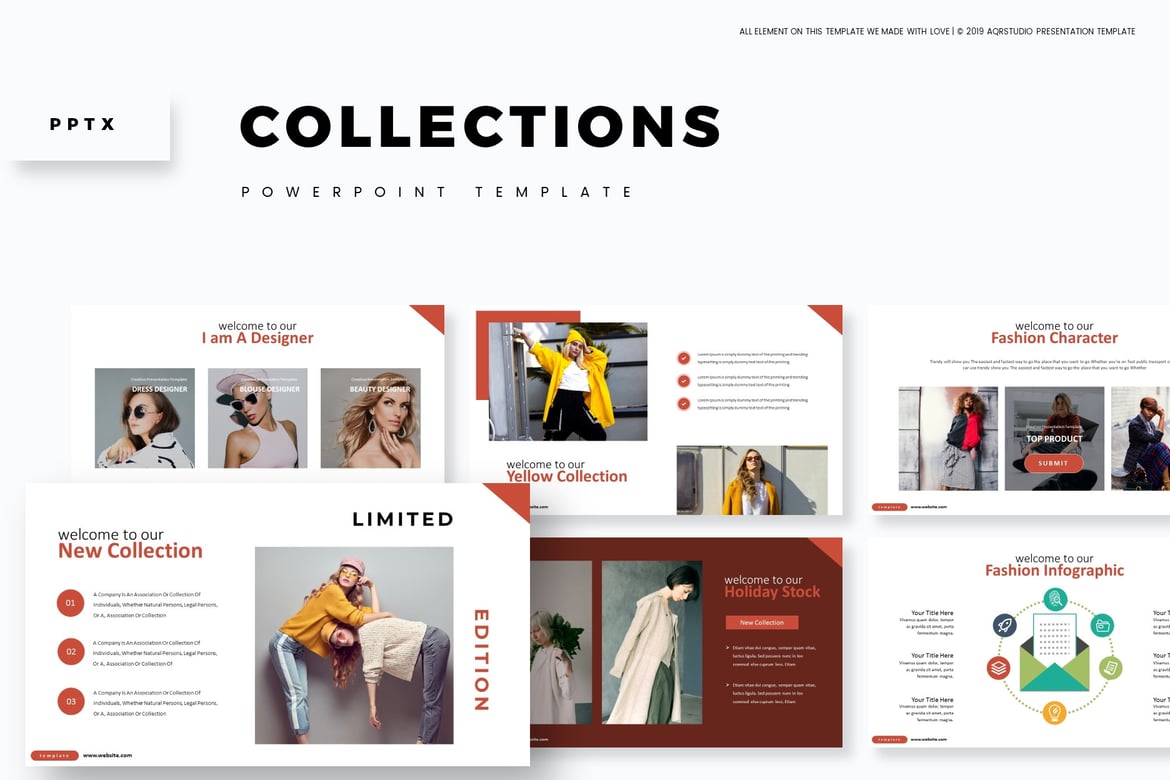 Template Presentasi PowerPoint - Koleksi Warna Menarik