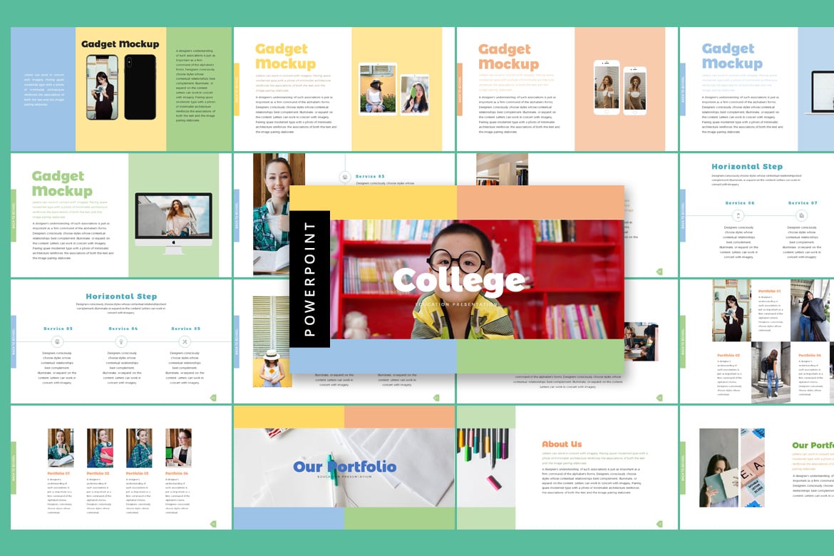 Template PowerPoint Perguruan Tinggi - Kembali ke Sekolah