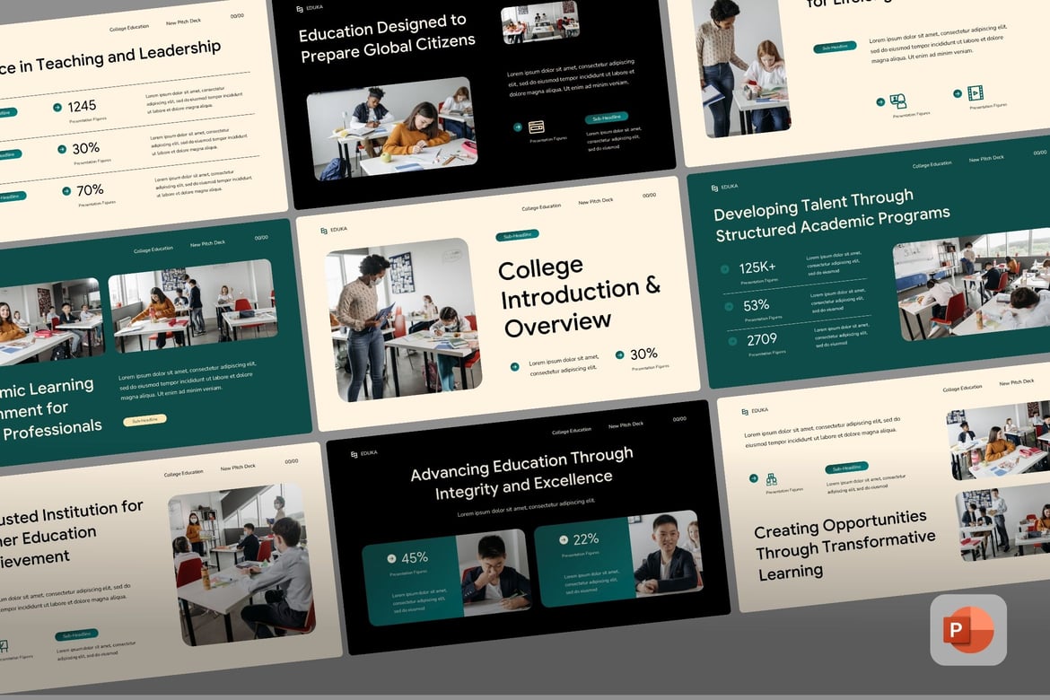 Template Presentasi Pendidikan Tinggi - PowerPoint yang Menarik