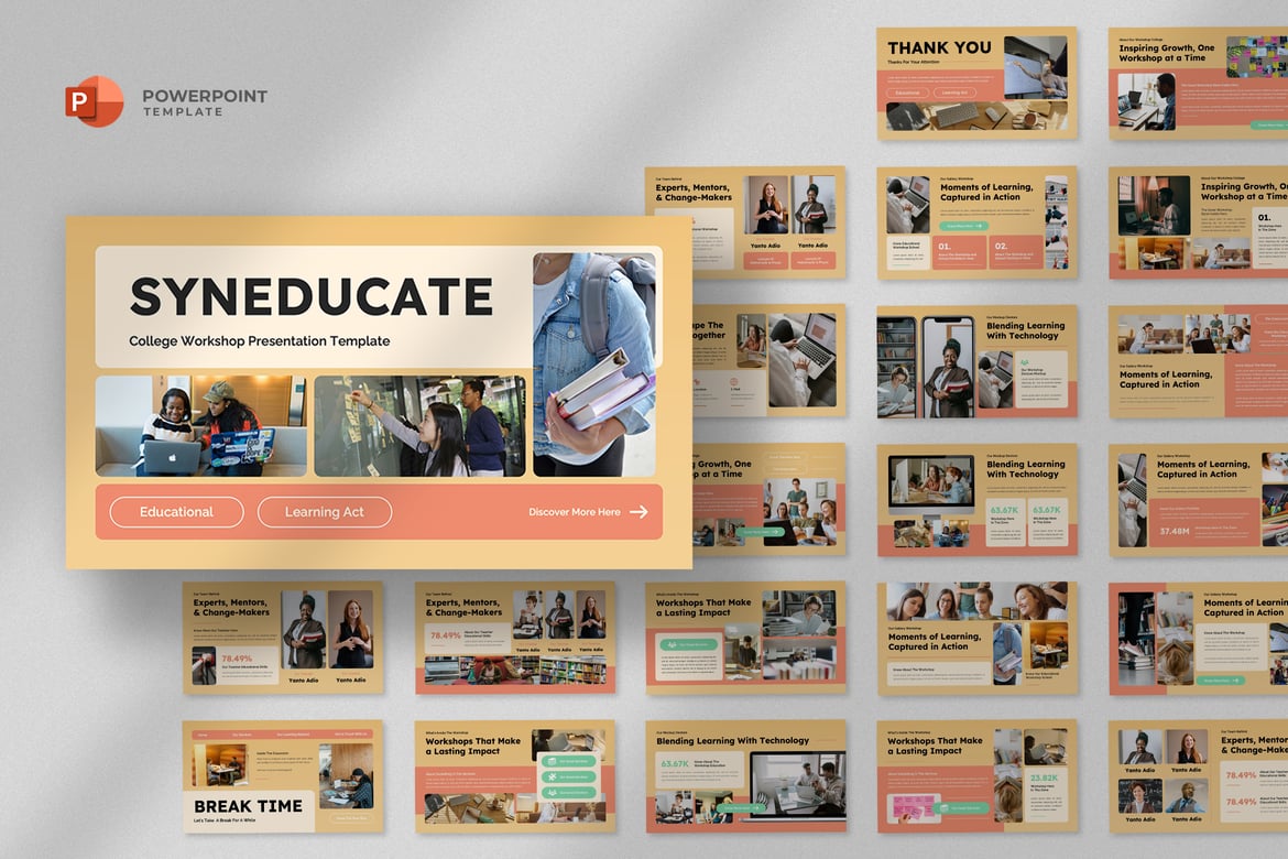 Template Powerpoint Workshop Pendidikan Tinggi yang Menarik dan Profesional